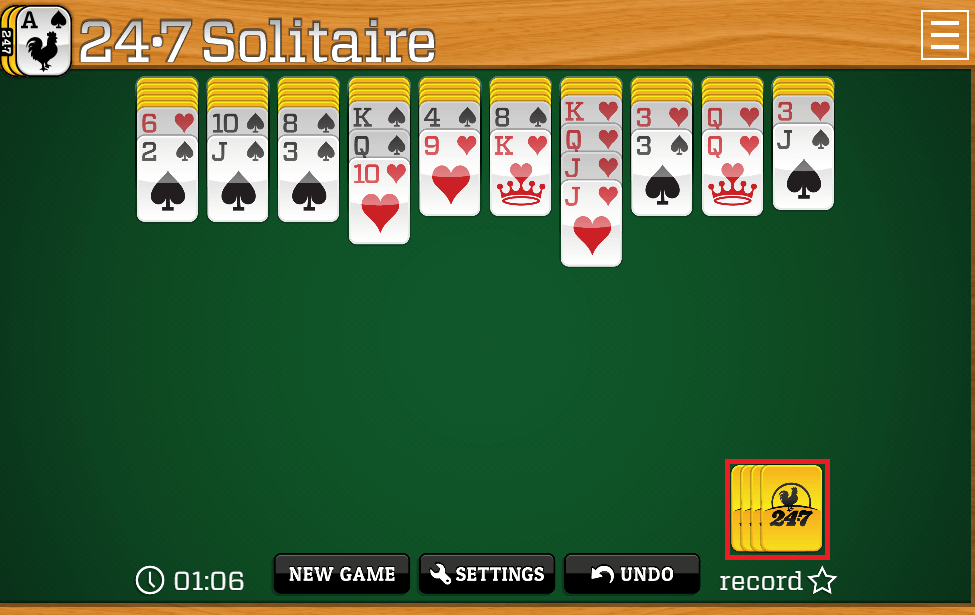 spider solitaire goal