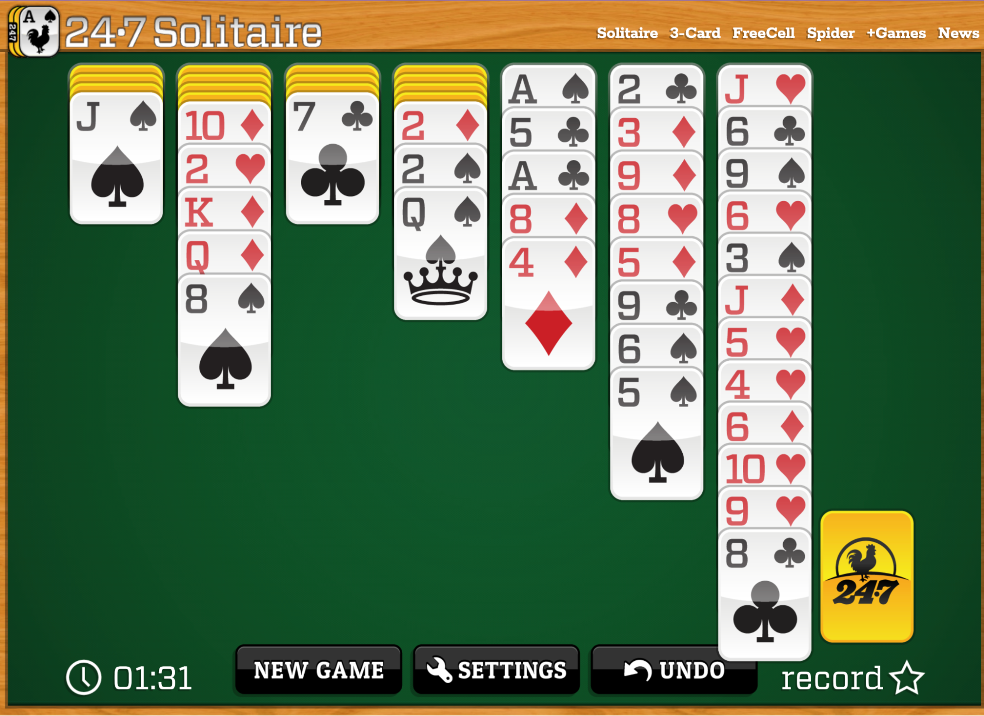 how to play wasp solitaire
